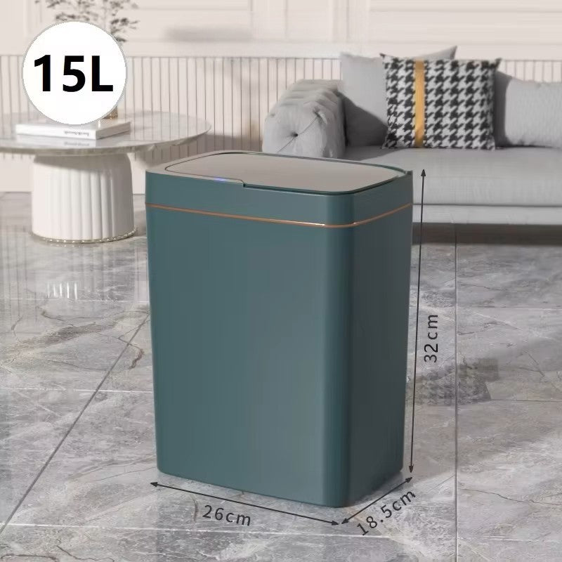 Poubelle Intelligente - TouchFreeBin™ - Vert - Ton Confort Maison