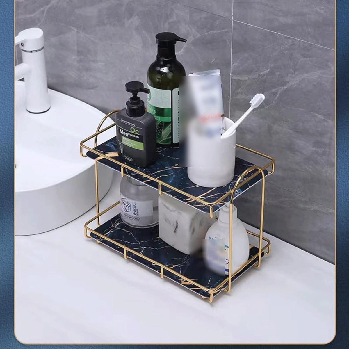 Étagère de Rangement - AquaShelfOrganizer™ - Bleu - Ton Confort Maison