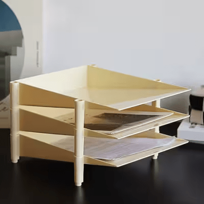 Étagère pour Bureau - OfficeRack™ - Beige - Ton Confort Maison