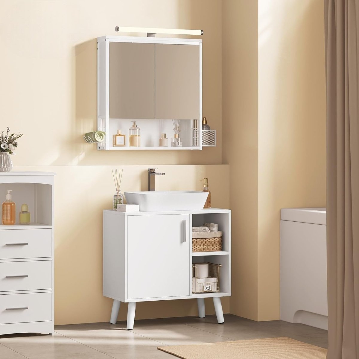 Rangement Sous Évier - UnderSinkCabinet™ - Blanc - Ton Confort Maison