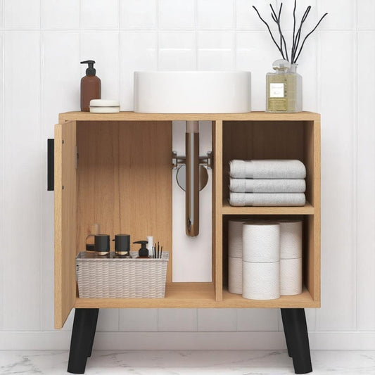 Rangement Sous Évier - UnderSinkCabinet™ - Chêne Clair - Ton Confort Maison